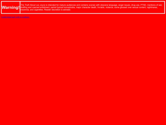 truth about les/warning screenshot