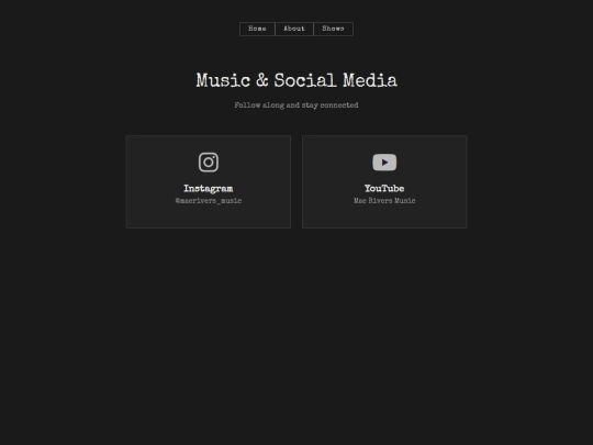 socials screenshot