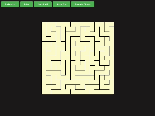 Algorithms/Mazes screenshot