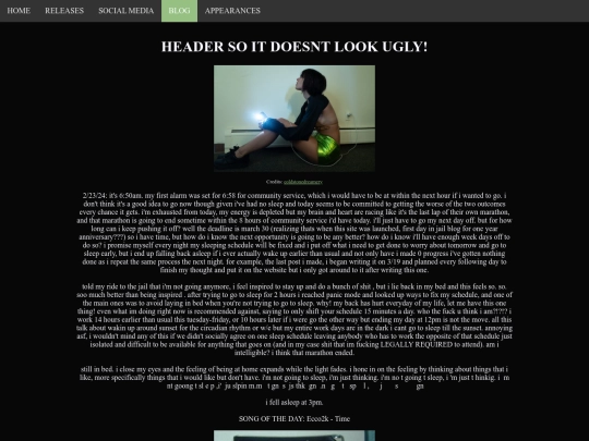 blog screenshot