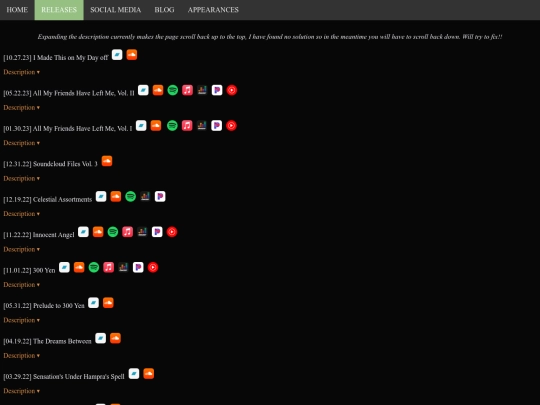 releases screenshot