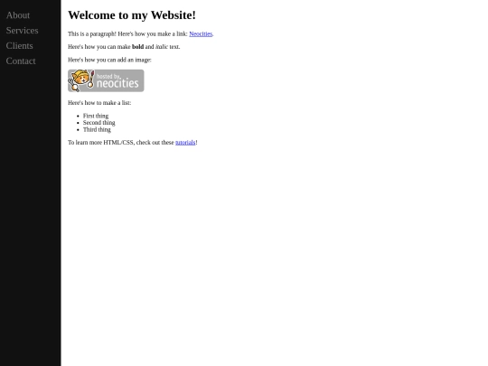 index screenshot