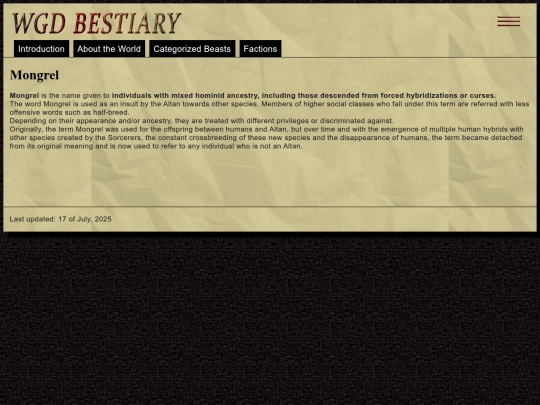 svckr/WGD/mongrel screenshot