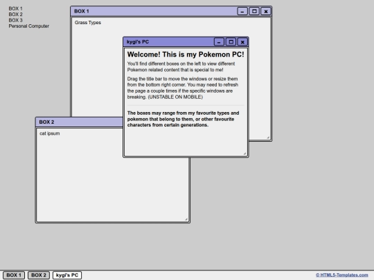 pokemon pc windows layout/windows screenshot