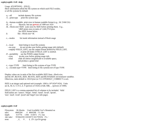 linux/file/df screenshot