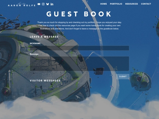 guestbook screenshot