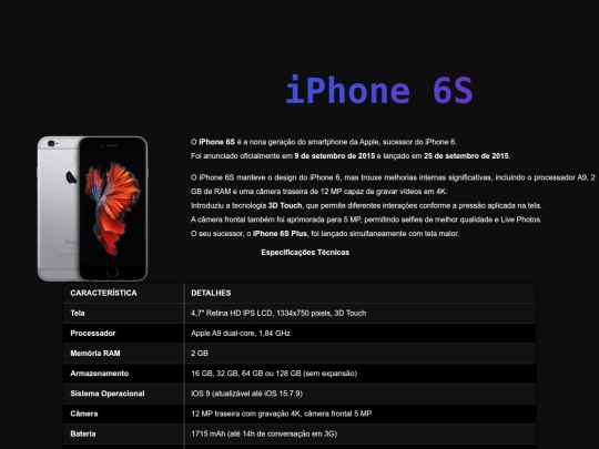 Sites_Iphones/iphone6s screenshot