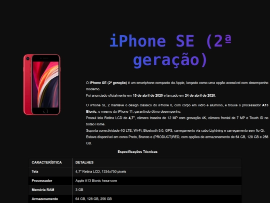 Sites_Iphones/iphoneSEgen2 screenshot