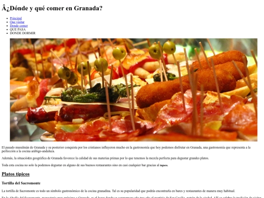 Ejercicios/Granada/quecomer screenshot