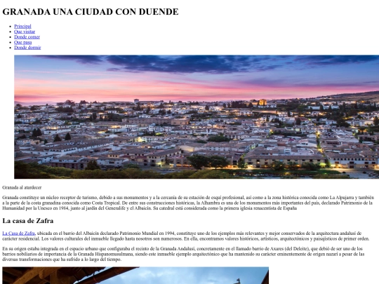 Ejercicios/Granada/quevisitar screenshot