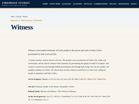 glossary/witness screenshot