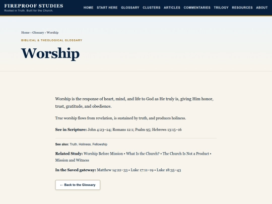 glossary/worship screenshot