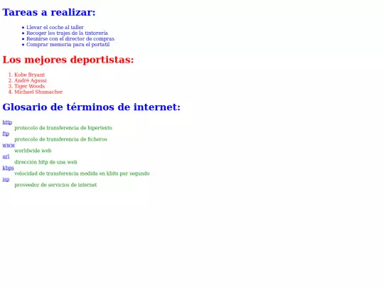 servidor/listas1 screenshot