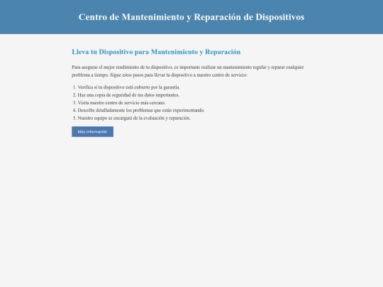 empresa/mantenimiento screenshot