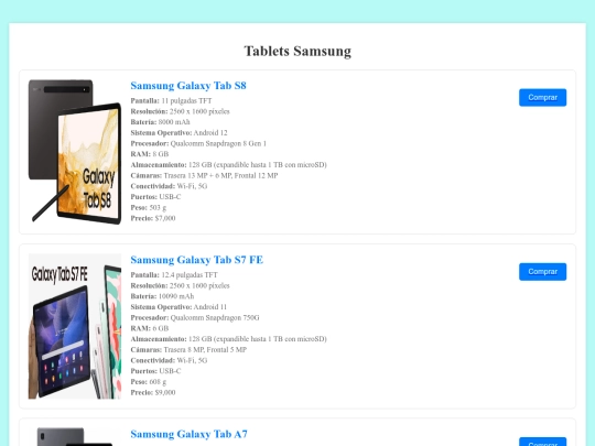 empresa/tablets screenshot