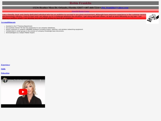 resume screenshot