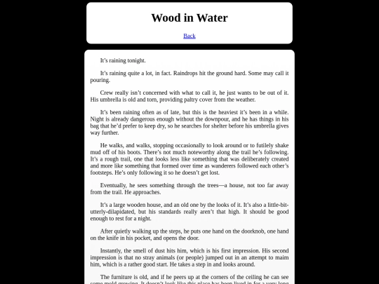 Writings/woodinwater screenshot