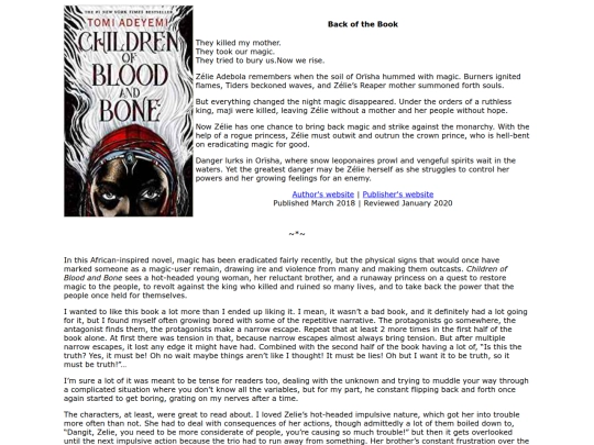 a/childrenofbloodandbone-tomiadeyemi screenshot