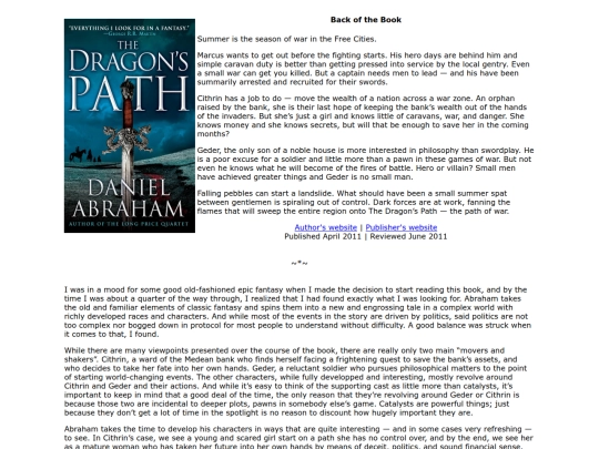 a/thedragonspath-danielabraham screenshot