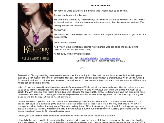 a/thereckoning-kelleyarmstrong screenshot