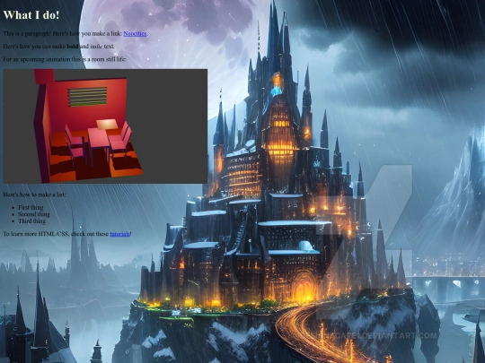 Portfolio/swag screenshot