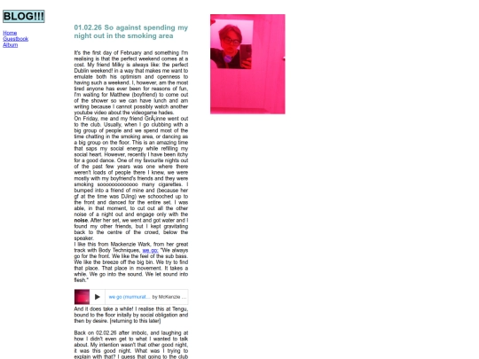 blog screenshot