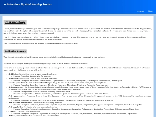 pharmochology screenshot