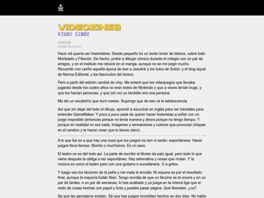 site/videozines screenshot
