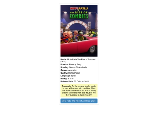 Tamil Moviesda/motu patlu screenshot