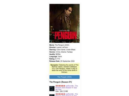 Tamil Moviesda/penguin screenshot