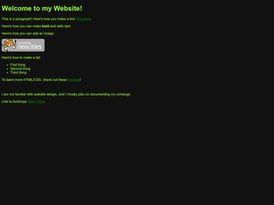 index screenshot