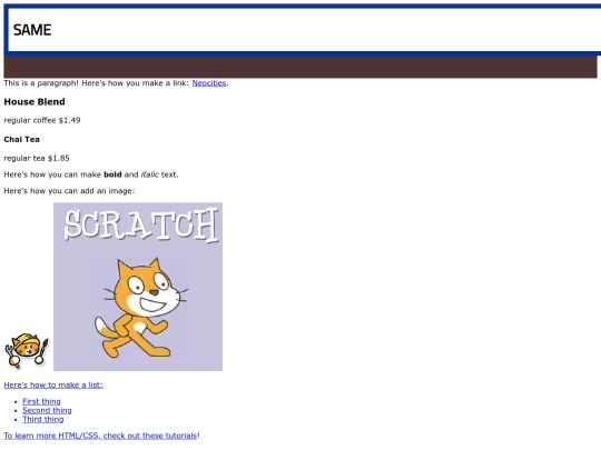 index screenshot