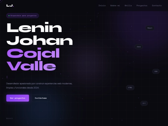 Portafolio 2026 Johan/portfolio screenshot