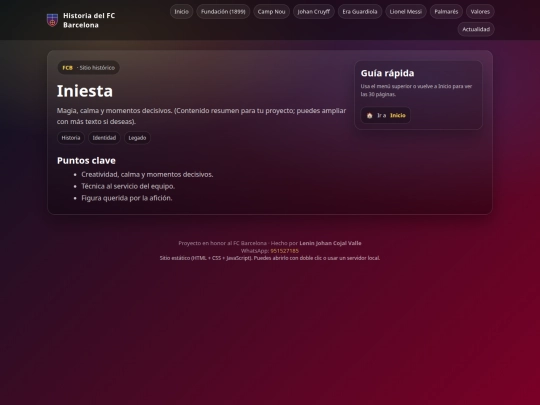 barcelona/historia-fc-barcelona-html-css-js/pages/iniesta screenshot