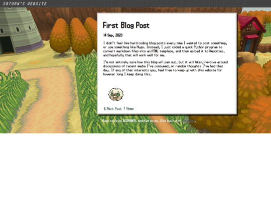 posts/2023-09-14-First-Blog-Post screenshot