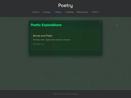 poetry screenshot