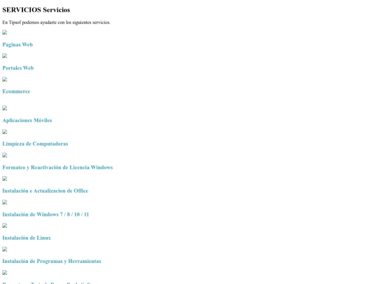 servicios screenshot