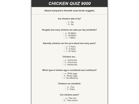quiz screenshot