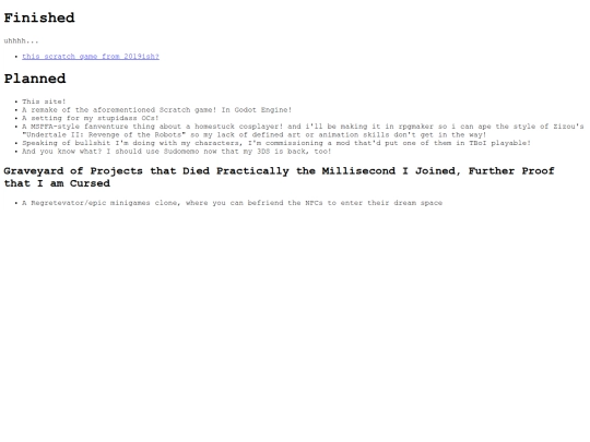 projects screenshot