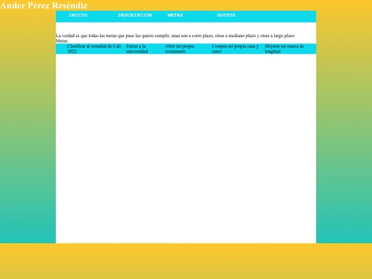 ANDER/Metas screenshot