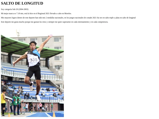 Diseño estructura/Atletismo screenshot