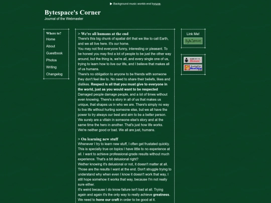 writing screenshot