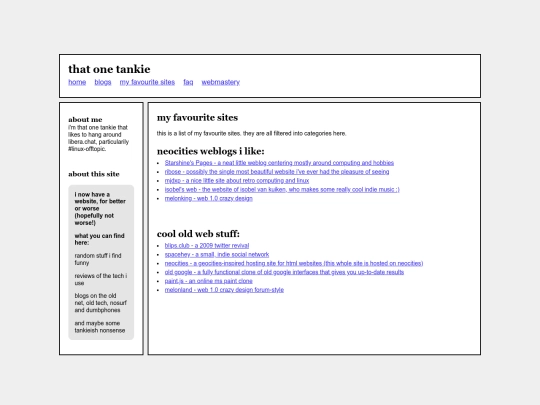 favesites screenshot