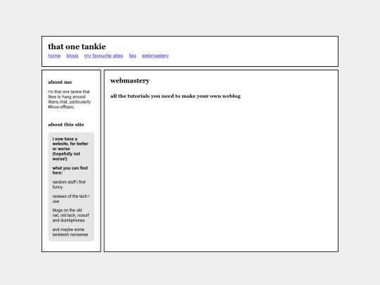 webmastery screenshot