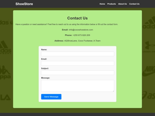 contact screenshot