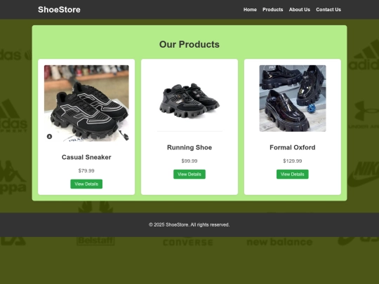 products screenshot