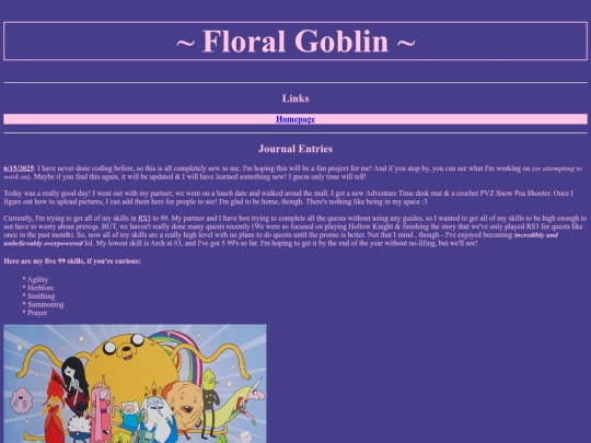 Journal screenshot