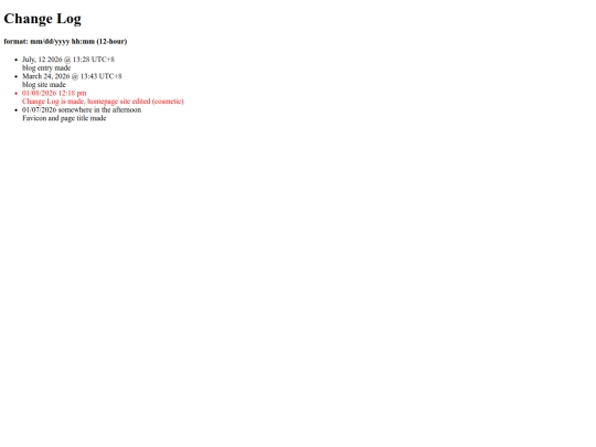 changelog screenshot