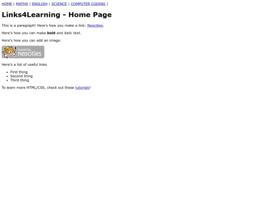 index screenshot