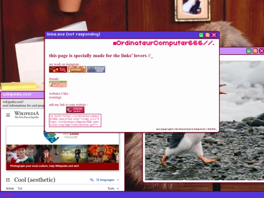 links screenshot